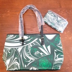 Polynesian Inspired Tote Bag with Wallet
